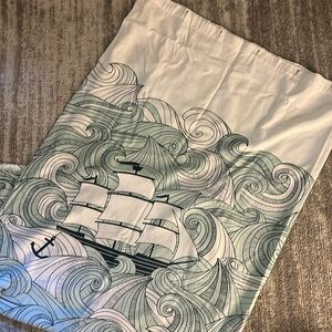 Urban Outfitters Sea Ship Mermaid Shower Curtain 100% cotton